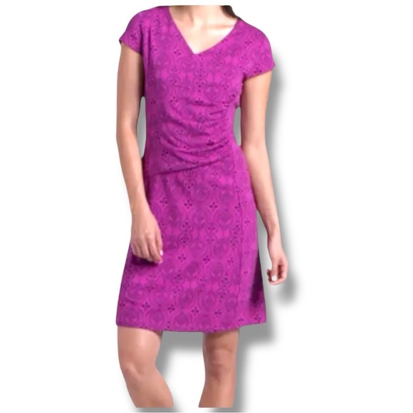 Kühl Pink Verona Dress Ruched Sheath Mini Dress Sz S - Picture 3 of 16